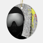 Paintball-Ornament Keramikornament (Links)