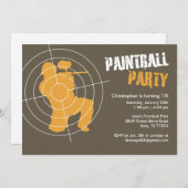 Paintball-Party Einladungen (Vorne/Hinten)