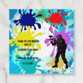 Paintball Party Geschenkanhänger (Vorderseite)