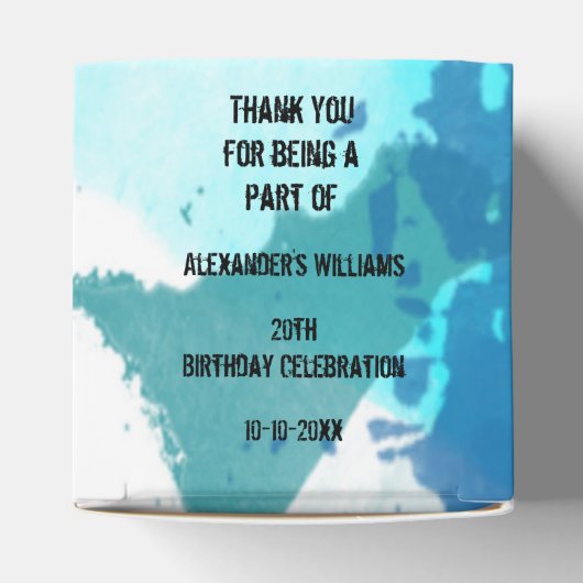 Paintball Party Geschenkschachtel (Oben)