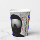 Paintball Party Paper Cups Pappbecher (Rückseite)