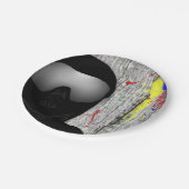 Paintball Party Paper Teller (Schrägansicht)