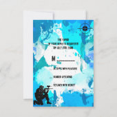 Paintball Party RSVP Karte (Rückseite)