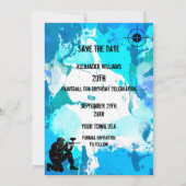 Paintball Party Save The Date (Rückseite)