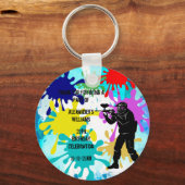 Paintball Party Schlüsselanhänger (Vorderseite)