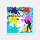 Paintball Party Serviette (Vorderseite)