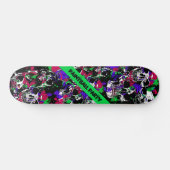Paintball Party Skulls D d Brand Skateboard (Horizontal)