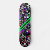 Paintball Party Skulls D d Brand Skateboard (Vorderseite)