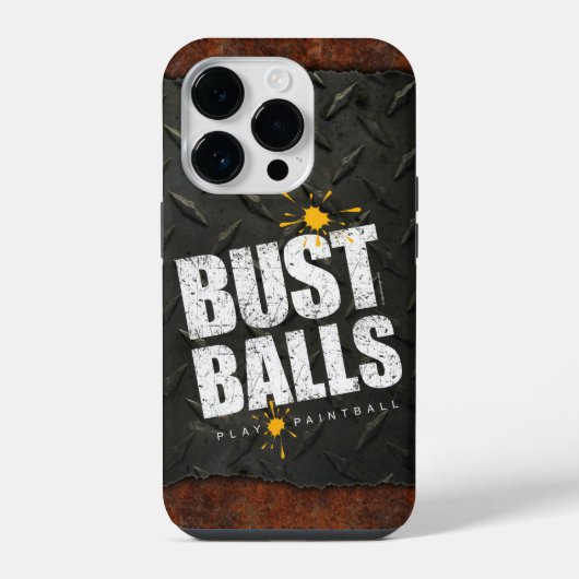 Paintball-Plättchen iPhone Hülle (Rückseite)
