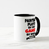Paintball Player Gamer Tasse (VorderseiteRechts)