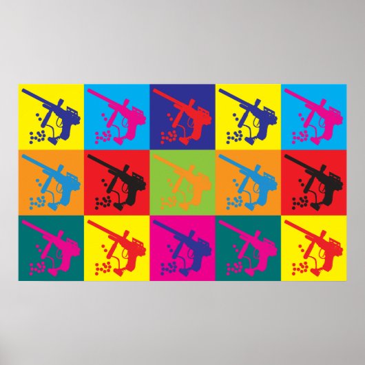 Paintball Pop Art Poster (Vorne)
