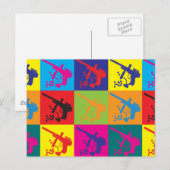 Paintball Pop Art Postkarte (Vorne/Hinten)