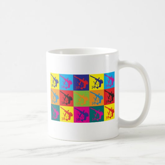 Paintball-Pop-Kunst Kaffeetasse (Rechts)