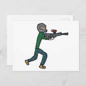 Paintball Postkarte (Vorne/Hinten)