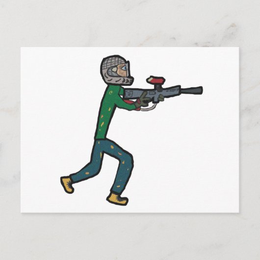 Paintball Postkarte (Vorderseite)