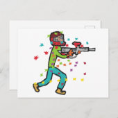 Paintball Postkarte (Vorne/Hinten)
