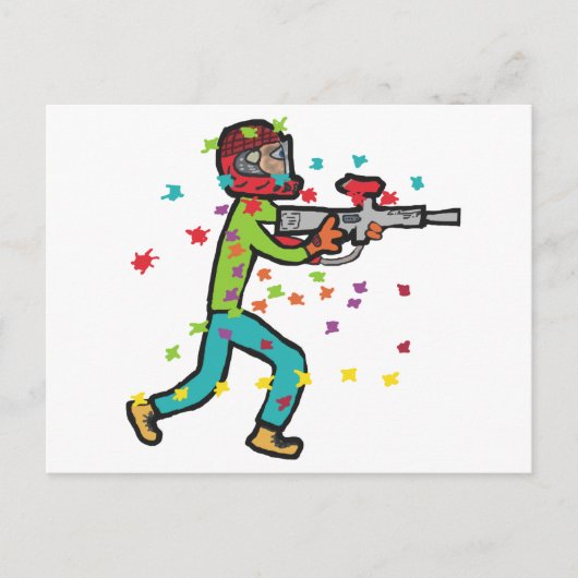 Paintball Postkarte (Vorderseite)