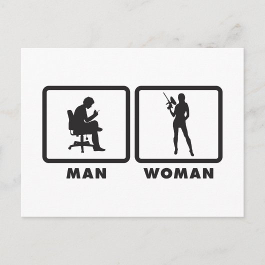 Paintball Postkarte (Vorderseite)