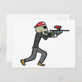 Paintball Postkarte (Vorne/Hinten)