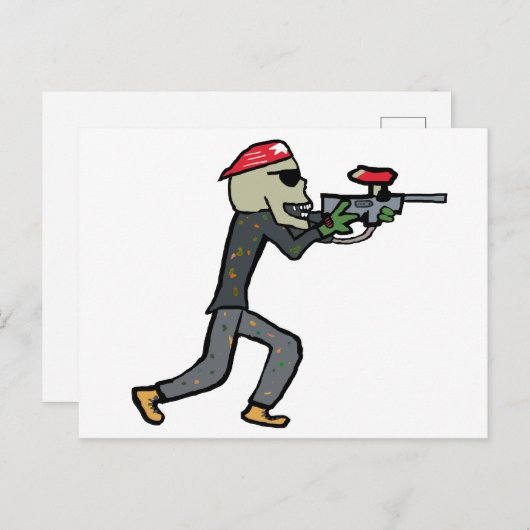 Paintball Postkarte (Vorne/Hinten)