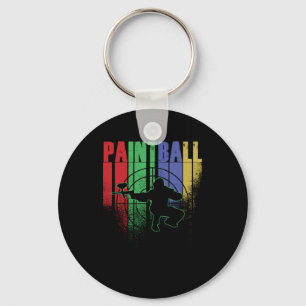 Paintball Retro Vintage Paintball Spieler Geschenk Schlüsselanhänger