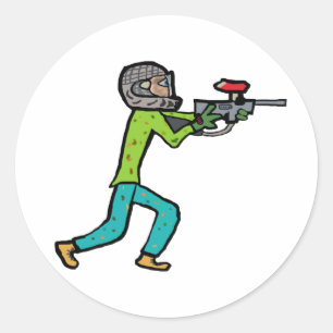 Paintball Runder Aufkleber