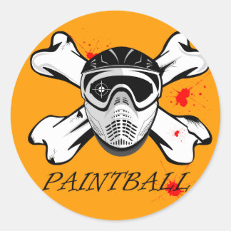 Paintball Runder Aufkleber