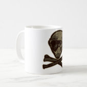 Paintball-Schädel Kaffeetasse (Vorderseite Links)