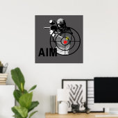 Paintball Shooter - Ziel Poster (Heimbüro)