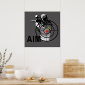 Paintball Shooter - Ziel Poster (Küche)