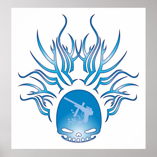 Paintball Skull Poster (Vorne)