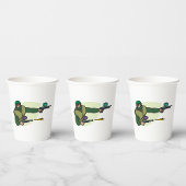 Paintball-Spieler mit Dual-Marker-Action-Sport Pappbecher