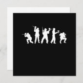 Paintball Spieler Paintball Marker Paintball Gun G Einladung (Vorne/Hinten)