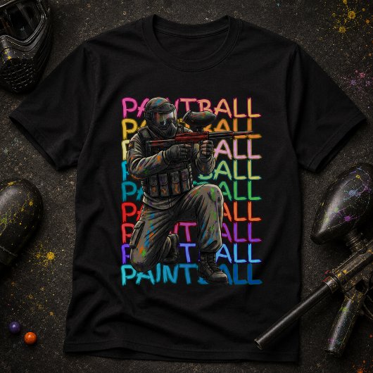 Paintball-Spieler T-Shirt