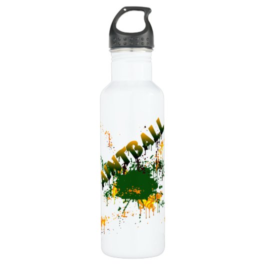 Paintball Spritzer Wasserflasche Edelstahlflasche (Vorderseite)
