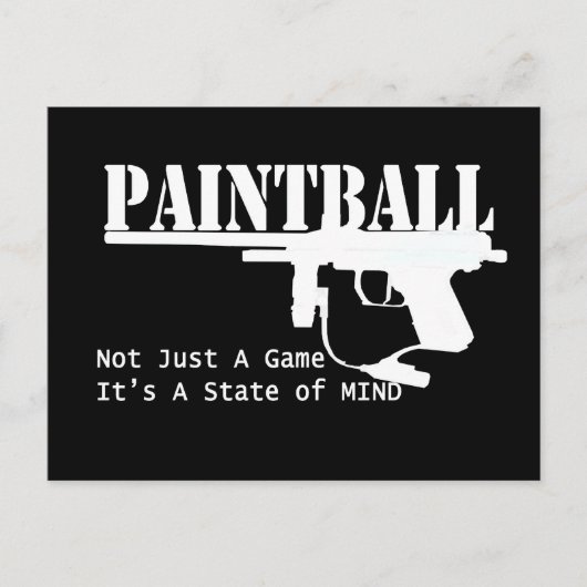 Paintball-Staat Postkarte (Vorderseite)