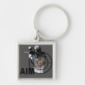 Paintball-tireur - Ziel Schlüsselanhänger (Vorne)