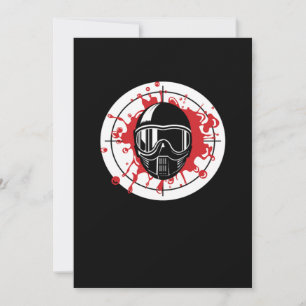 Paintball-Trefferschuss Paintball Ziel Spieler Mar Einladung