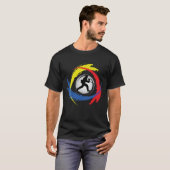 Paintball-Tricolor Emblem T-Shirt (Vorne ganz)