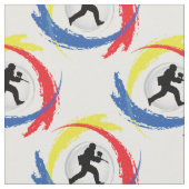 Paintball-Tricolor Sport-Emblem Stoff (Nahaufnahme)