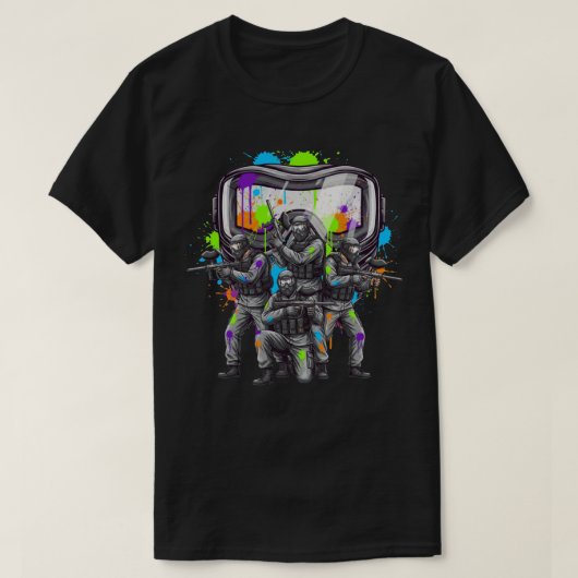 Paintball-Trupp Splash T-Shirt (Design vorne)