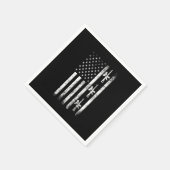 Paintball USA Flag Paintball Player Paintball Mark Serviette (Ecke)