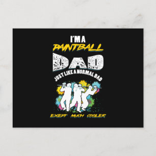 Paintball-Vater Paintball-Spieler-Geschenk Postkarte