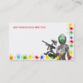 Paintball Visitenkarte (Rückseite)