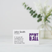 Paintball Visitenkarte (Stehend Vorderseite)