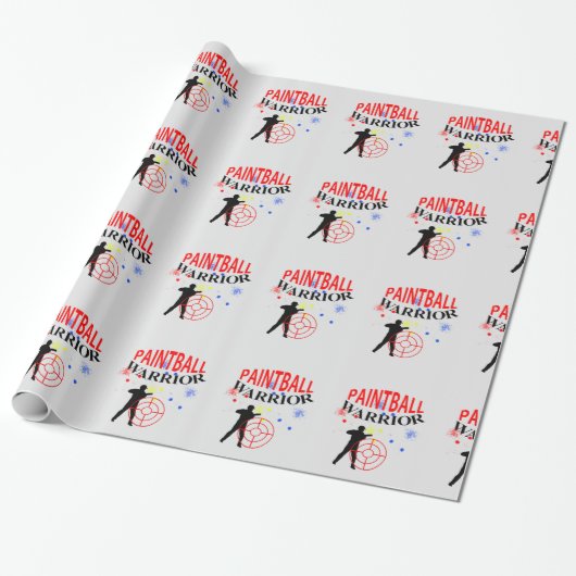 Paintball Warrior Themed Graphic Geschenkpapier (Ungerollt)