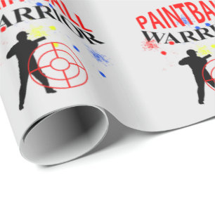 Paintball Warrior Themed Graphic Geschenkpapier