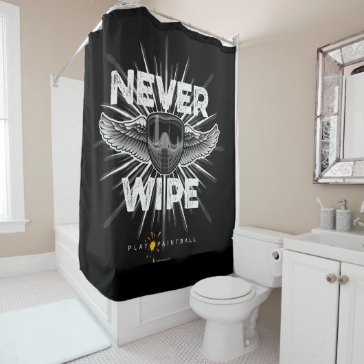 Paintball Wischen Sie nie Duschvorhang (Beispiel)