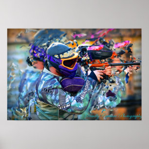 Paintballdruck groß poster