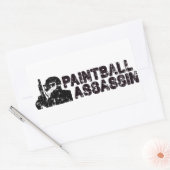 Paintballing Assassin Rechteckiger Aufkleber (Umschlag)